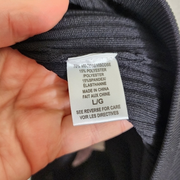 Cami NYC Black IDA Ribbed Skirt L - Picture 7 of 8